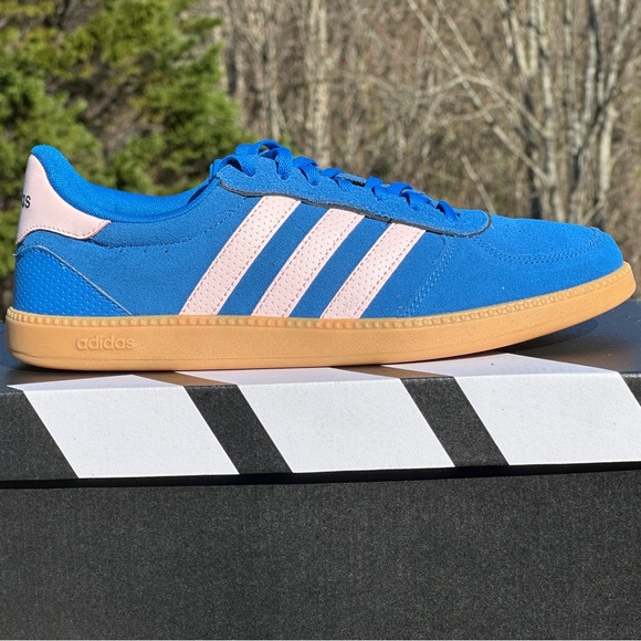 Adidas Breaknet Sleek Blue Low Casual Unisex Sneaker Womens 8 | 9 NEW - Picture 2 of 10